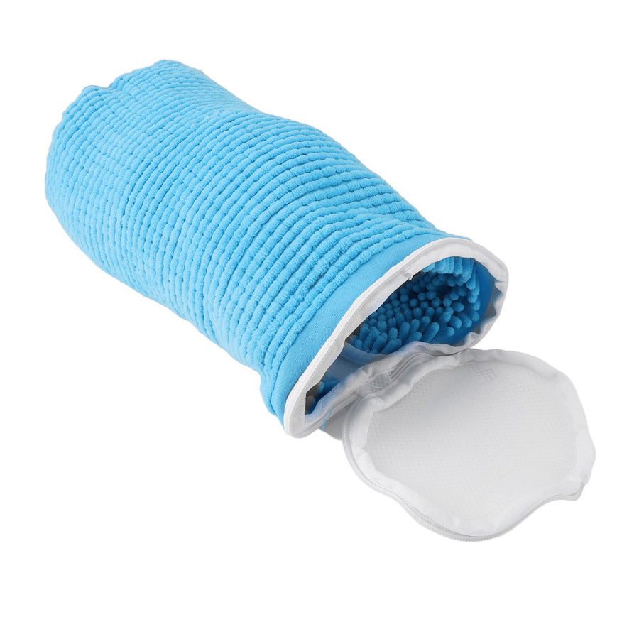 Shoe Washing Bag Anti Deformation Polyester Shoe Cleaning Bag with Zipper for Washing Machine A