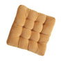 Corduroy Solid Chair Pad Square Floor Tatami Mat Cushion for Dining Chairs Kitchen Indoor Yellow 40x40cm