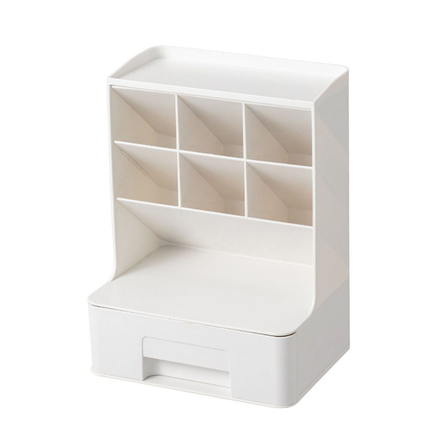 Desktop Storage Box Multi Compartment Drawer Slanting Pen Holder Organizer Desk Sundry Stationery Rack for Student Children