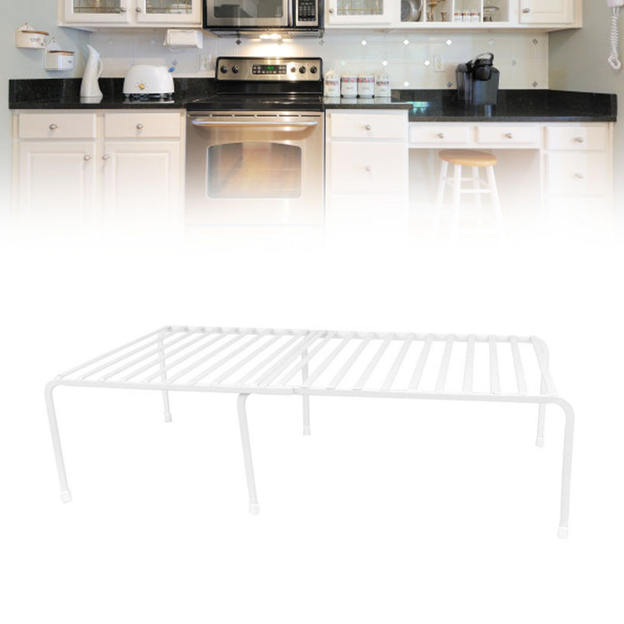 Kitchen Storage Shelf Countertop Pot Rack Cabinet Organizer