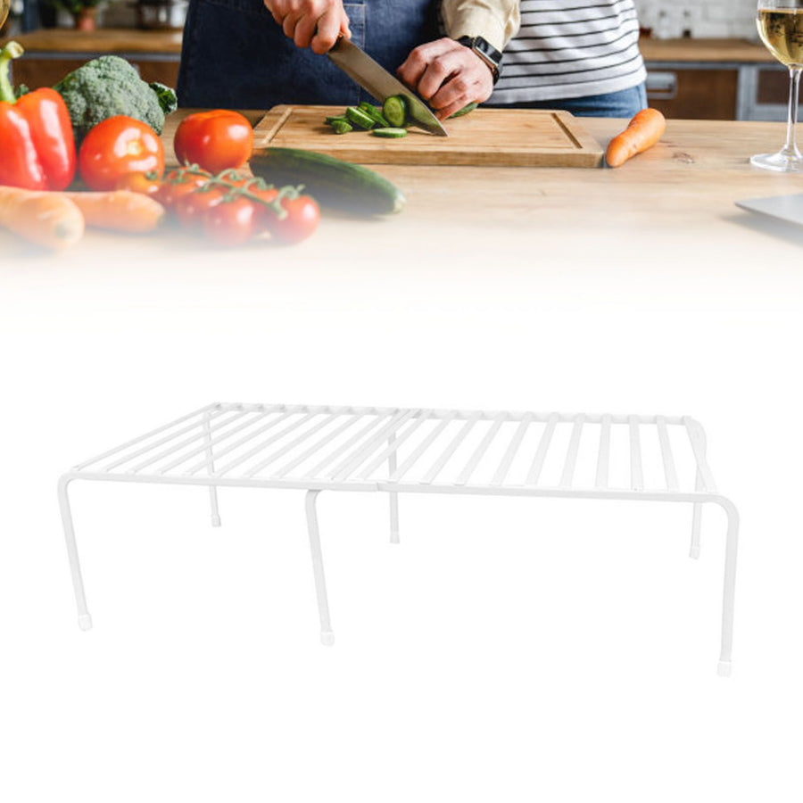 Kitchen Storage Shelf Countertop Pot Rack Cabinet Organizer