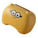 Cartoon Paper Towel Box Multifunction Toilet Tissue Box Plastic Thickened Innovative Tissue Storage Box for Bathroom