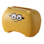 Cartoon Paper Towel Box Multifunction Toilet Tissue Box Plastic Thickened Innovative Tissue Storage Box for Bathroom
