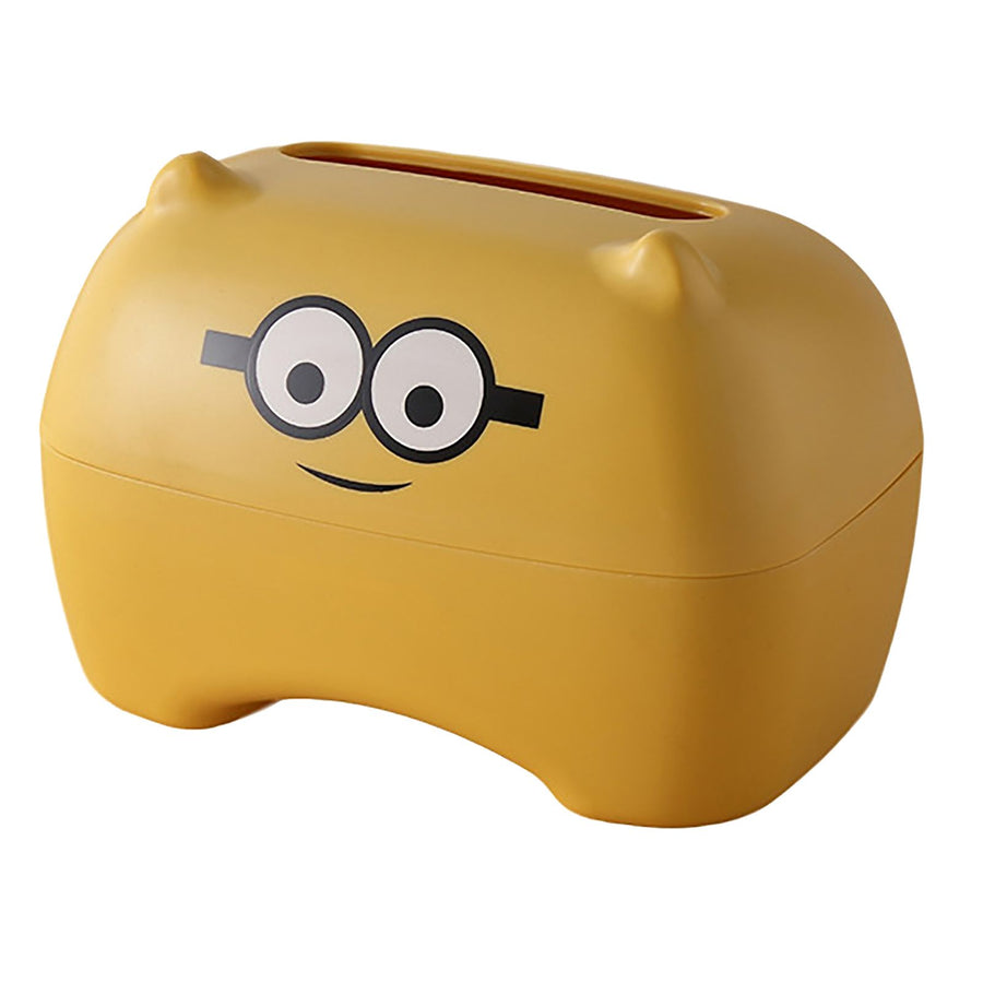 Cartoon Paper Towel Box Multifunction Toilet Tissue Box Plastic Thickened Innovative Tissue Storage Box for Bathroom