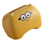 Cartoon Paper Towel Box Multifunction Toilet Tissue Box Plastic Thickened Innovative Tissue Storage Box for Bathroom