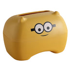 Cartoon Paper Towel Box Multifunction Toilet Tissue Box Plastic Thickened Innovative Tissue Storage Box for Bathroom