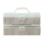Game Card Organizer Plastic Handheld Flip Lid Large Capacity Transparent Trading Card Storage Box for Home Office