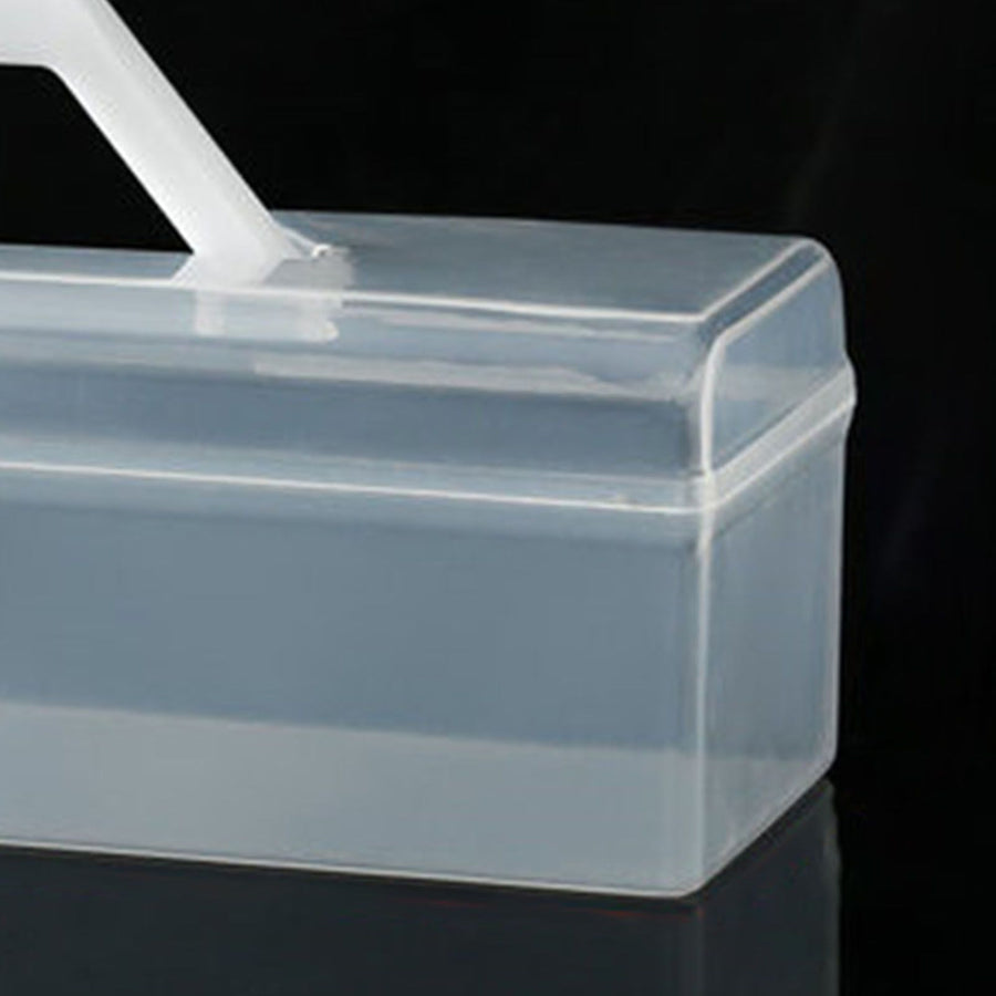 Game Card Organizer Plastic Handheld Flip Lid Large Capacity Transparent Trading Card Storage Box for Home Office