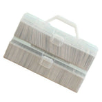 Game Card Organizer Plastic Handheld Flip Lid Large Capacity Transparent Trading Card Storage Box for Home Office