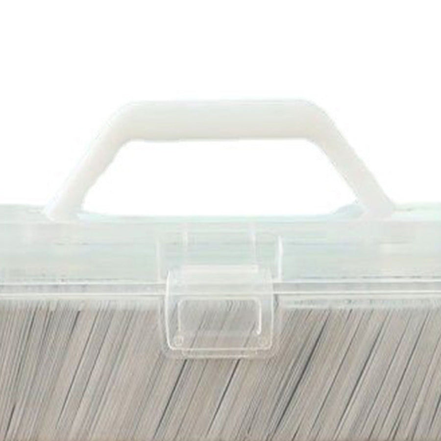 Game Card Organizer Plastic Handheld Flip Lid Large Capacity Transparent Trading Card Storage Box for Home Office