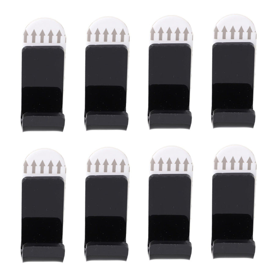 30 Set Vinyl Record Wall Mount Acrylic Punch Free Floating Record Wall Shelf for Book Magazines Black