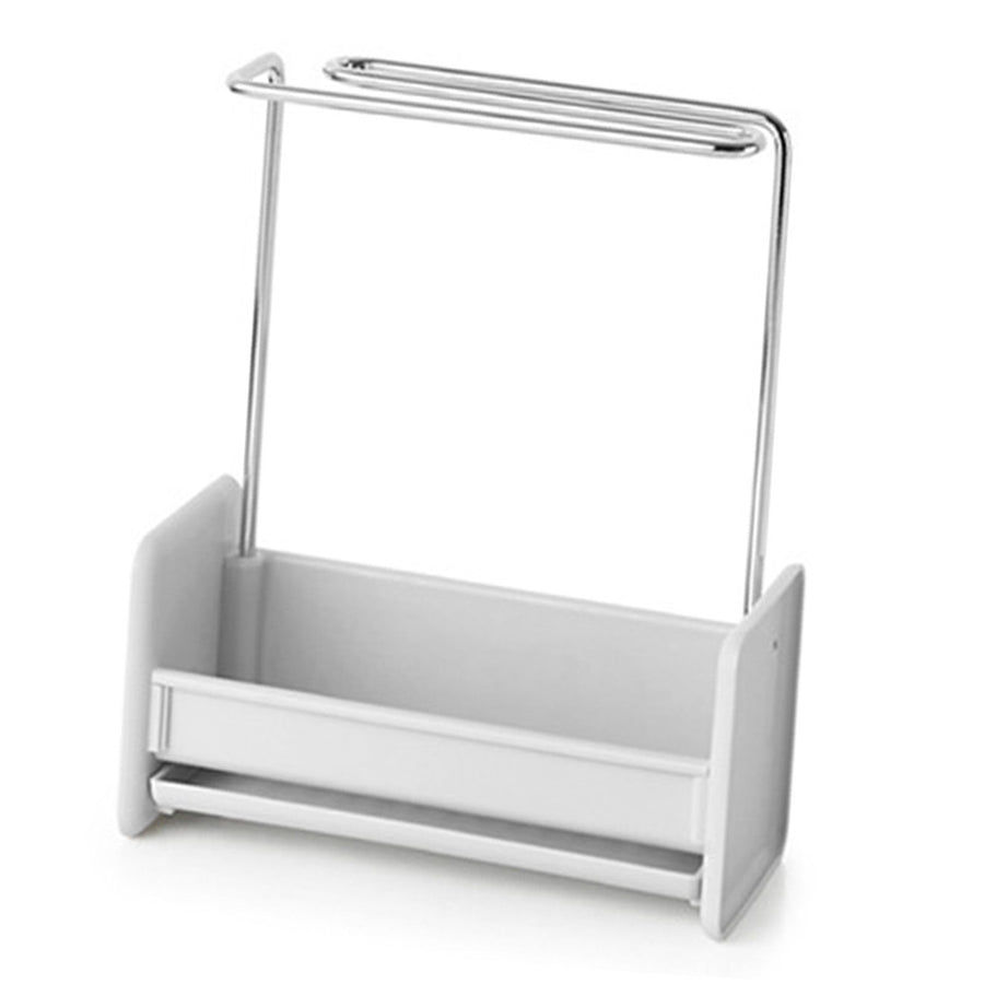 Kitchen Sink Sponge Holder Multipurpose Kitchen Rag Stand Sponge Holder with Dishcloth Drying Rack for Kitchen Countertop