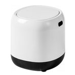 Desktop Trash Can with Lid Rounded Edges Large Opening Prevent Slip Mini Trash Can for Office Bedroom Bedside
