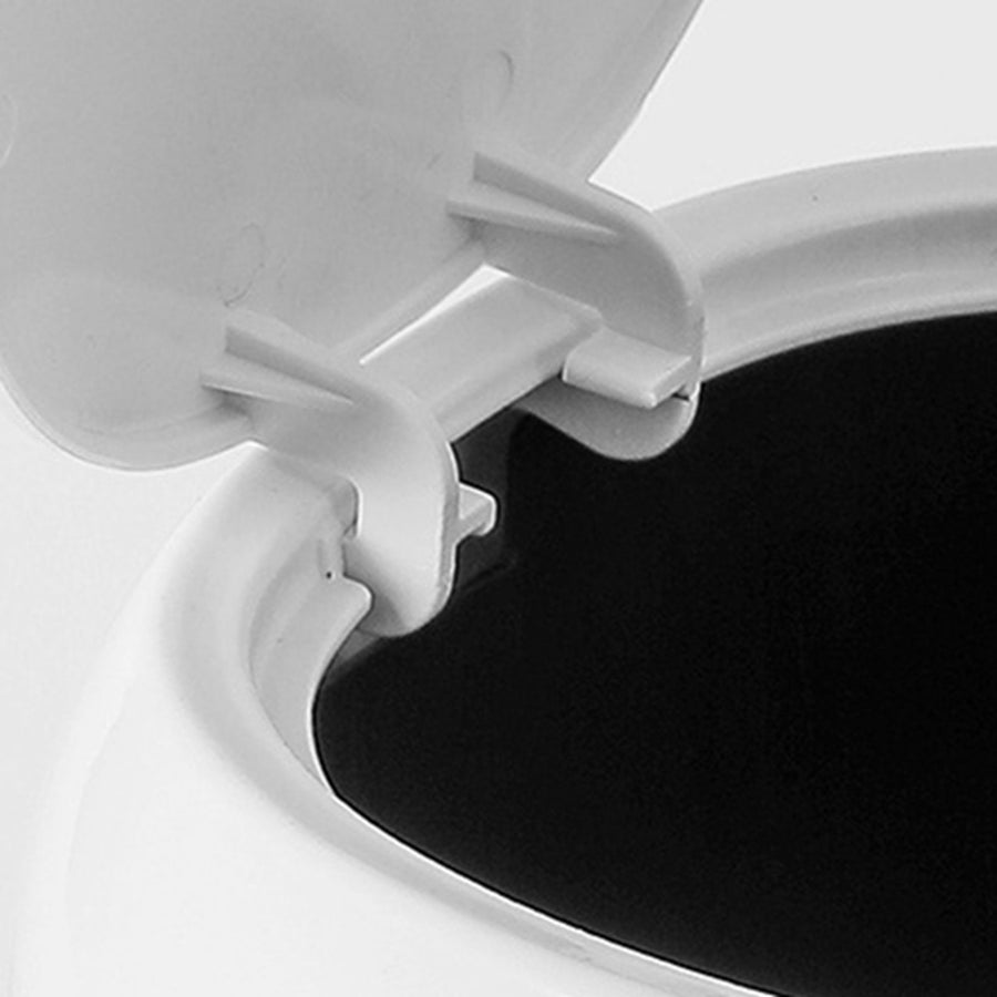 Desktop Trash Can with Lid Rounded Edges Large Opening Prevent Slip Mini Trash Can for Office Bedroom Bedside