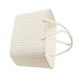 Imitation Rattan Woven Basket Plastic Handheld Fruit Storage Basket Beige for Home