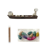 Skeleton Boat Incense Burner Holder Creative Incense Ash Catcher Tray Incense Stick Holder Desk Decorations