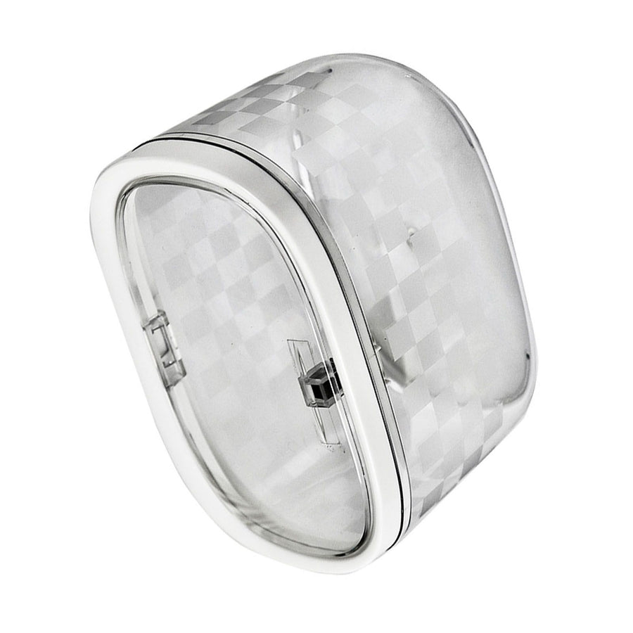 Desktop Trash Can Plastic Press Desktop Trash Can Car Bedroom Transparent Desktop Garbage Can Transparent White