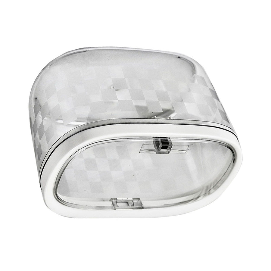 Desktop Trash Can Plastic Press Desktop Trash Can Car Bedroom Transparent Desktop Garbage Can Transparent White