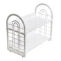 Simple Double Layer Desktop Storage Rack Desk Mini Bookshelf Storage Shelf for Dormitory Office