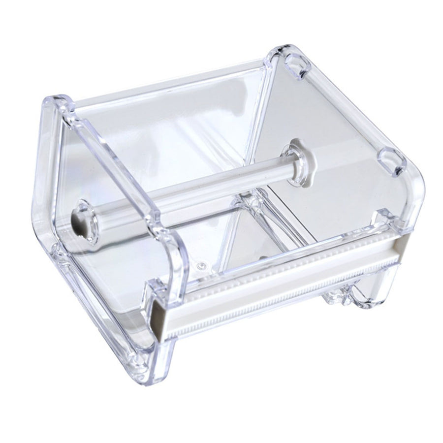 Tape Holder Cutter Simple Mini Multipurpose Tape Holder Organizer Desktop Office Stationery