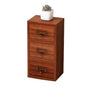 Jewelry Box with 3 Drawers Wooden Retro Desktop Storage Organizer Cabinet for Home School Office Supplies Necklaces Earrings Watch