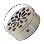 Coil Holder Tinplate Fireproof Anti Scald Coil Incense Stand with Grid Lid and Handle for Home Indoor Use