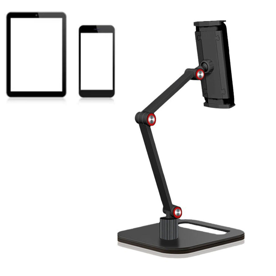 Tablet Stand Holder Adjustable 360 Degree Rotation Desktop Mobile Phone Tablet Holder for Tablets Phones Under 13 Inches