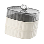 Multi Layer Dry Fruit Tray Stackable Plastic Snack Candy Storage Box Serving Tray Platter with Lid for Home