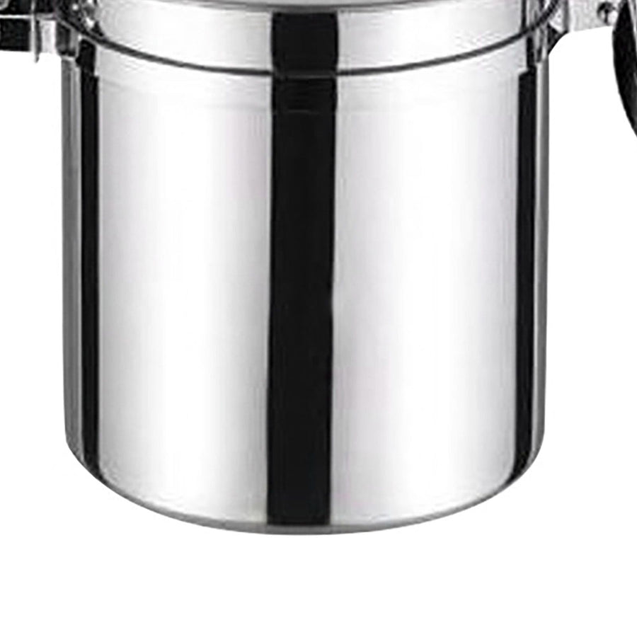 Stainless Steel Canister Airtight Kitchen Food Storage Keeping Home Coffee Milk Powder Tea Sealed Jar 10x12.5cm