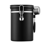 304 Stainless Steel Coffee Bean Canister Rust Resistance Kitchen Food Storage Container for Grounds Coffee Beans Tea Candy 1.8L