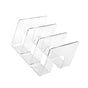 Desktop 3 Grid Bookend Transparent Vertical Book Organizer Divider Book Desktop Shelf for School Home Transparent