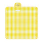 Outdoor Picnic Blanket Thick Non Woven Foldable Beach Mat for Spring Summer Camping Yellow Grid 150x200cm