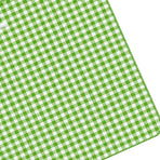 Outdoor Picnic Blanket Thick Non Woven Foldable Beach Mat for Spring Summer Camping Green Grid 100x150cm