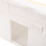 Fabric Storage Bins Multipurpose Large Capacity Foldable Thickened Cotton Linen Steel Frame Clothes Storage Bins Fabric Closet Boxes 24L 40x30x20cm / 15.7x11.8x7.9in