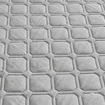 Mattress Protector Square Plaid Pattern Water Resistant Dust Proof Anti Urine Penetration Mattress Cover for Home Hotel 90x200cm / 35.4x78.7in