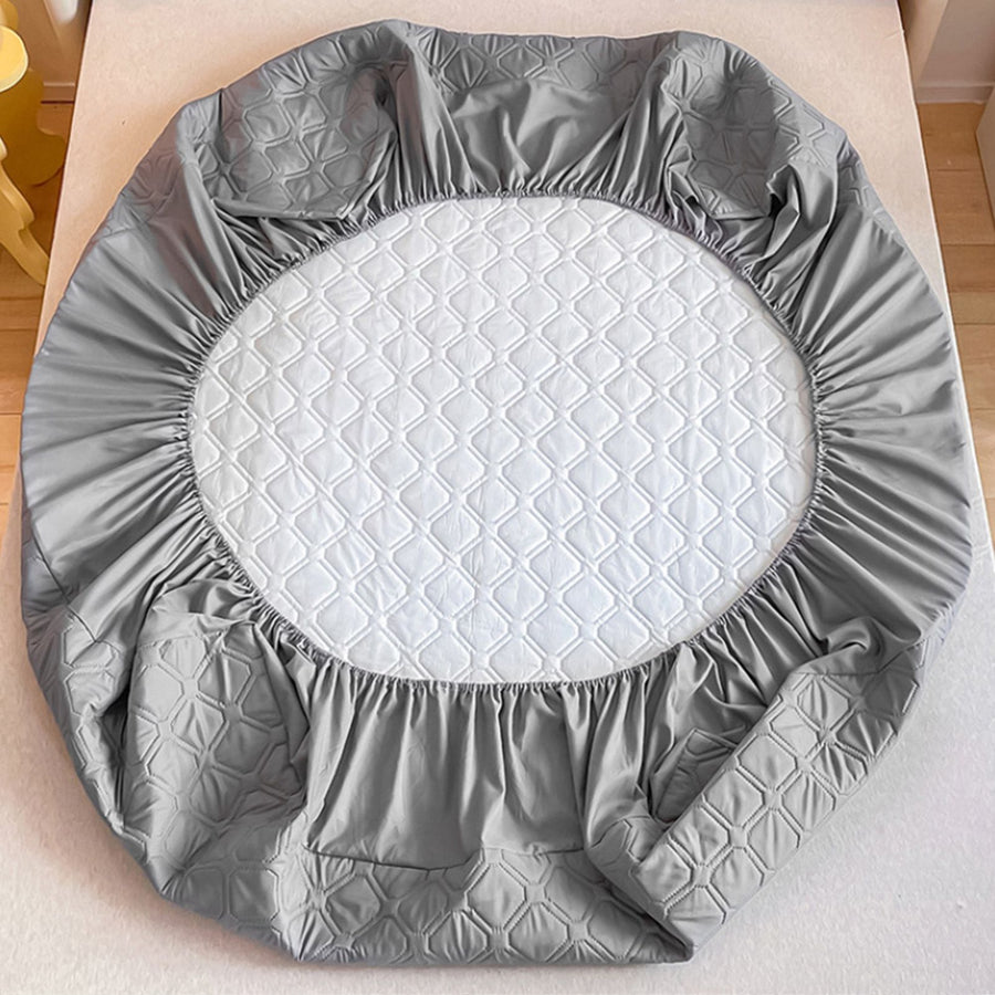 Mattress Protector Square Plaid Pattern Water Resistant Dust Proof Anti Urine Penetration Mattress Cover for Home Hotel 90x200cm / 35.4x78.7in