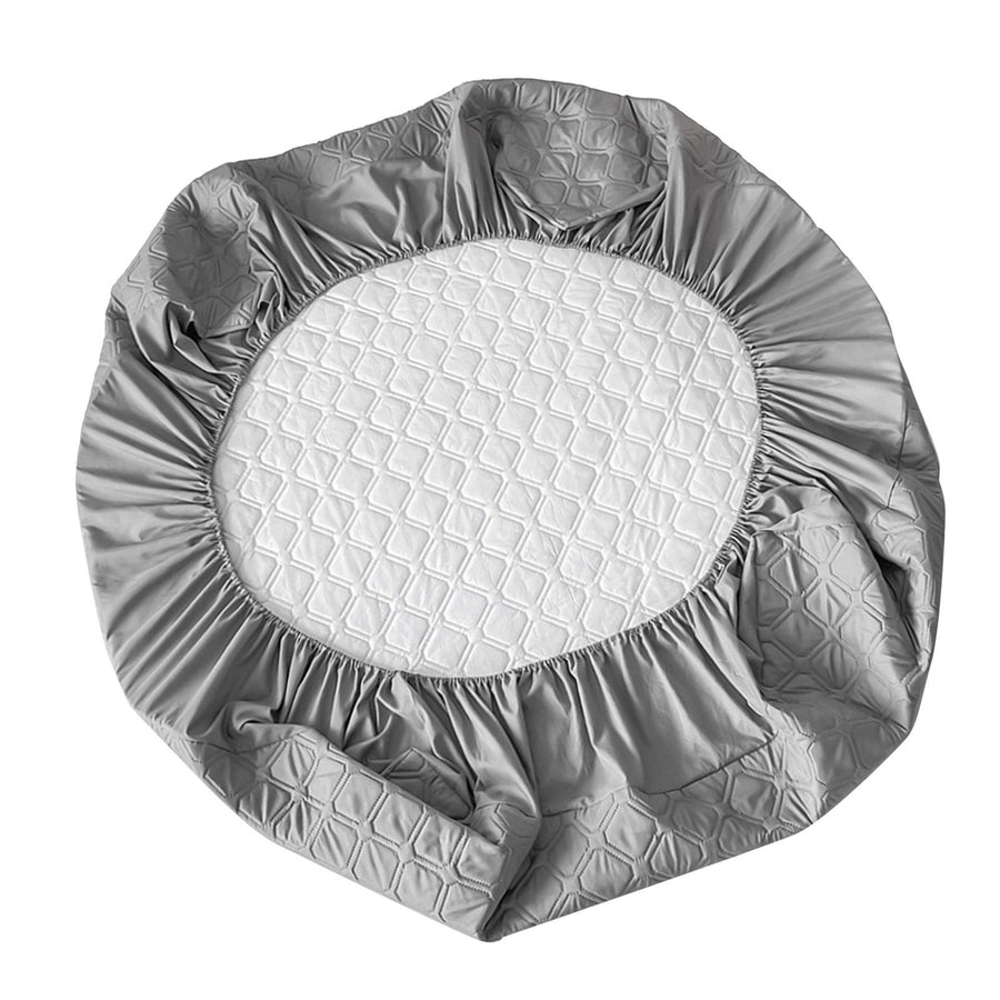 Mattress Protector Square Plaid Pattern Water Resistant Dust Proof Anti Urine Penetration Mattress Cover for Home Hotel 150x200cm / 59.1x78.7in