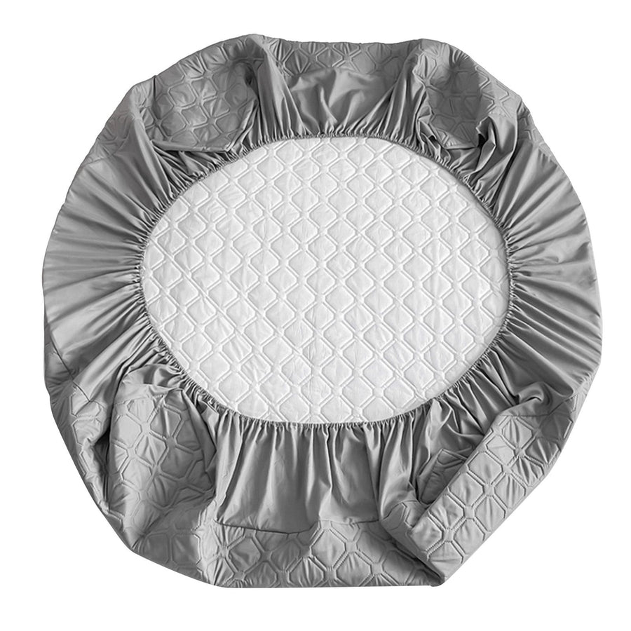 Mattress Protector Square Plaid Pattern Water Resistant Dust Proof Anti Urine Penetration Mattress Cover for Home Hotel 150x200cm / 59.1x78.7in