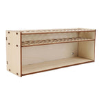 Wooden Paint Brush Holder Artist 67 Hole Detachable Paintbrush Rack Organizer for Pens Pencils Art Tools