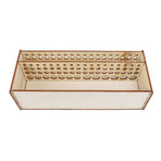 Wooden Paint Brush Holder Artist 67 Hole Detachable Paintbrush Rack Organizer for Pens Pencils Art Tools