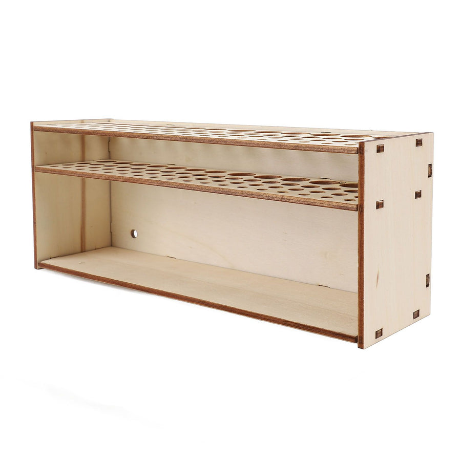 Wooden Paint Brush Holder Artist 67 Hole Detachable Paintbrush Rack Organizer for Pens Pencils Art Tools