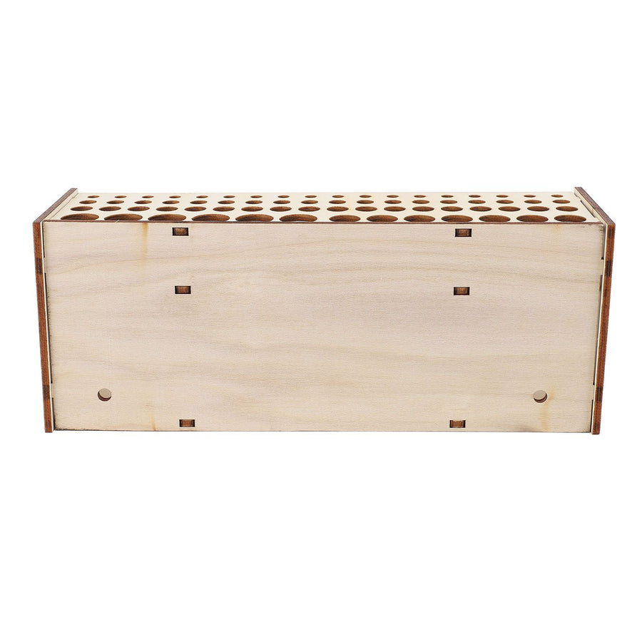Wooden Paint Brush Holder Artist 67 Hole Detachable Paintbrush Rack Organizer for Pens Pencils Art Tools