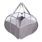 Foldable Laundry Hamper with Handles 90L Large Capacity Thickened Oxford Cloth Foldable Clothes Basket for Snacks Toys Sundries Grey