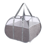 Foldable Laundry Hamper with Handles 90L Large Capacity Thickened Oxford Cloth Foldable Clothes Basket for Snacks Toys Sundries Grey