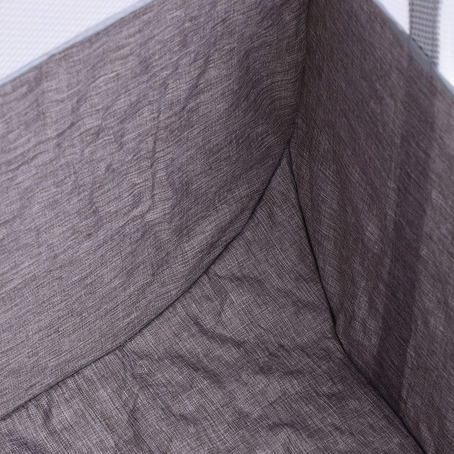 Foldable Laundry Hamper with Handles 90L Large Capacity Thickened Oxford Cloth Foldable Clothes Basket for Snacks Toys Sundries Grey