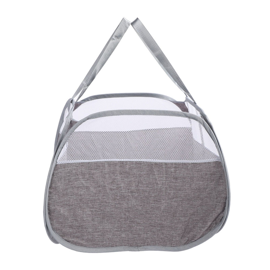 Foldable Laundry Hamper with Handles 90L Large Capacity Thickened Oxford Cloth Foldable Clothes Basket for Snacks Toys Sundries Grey