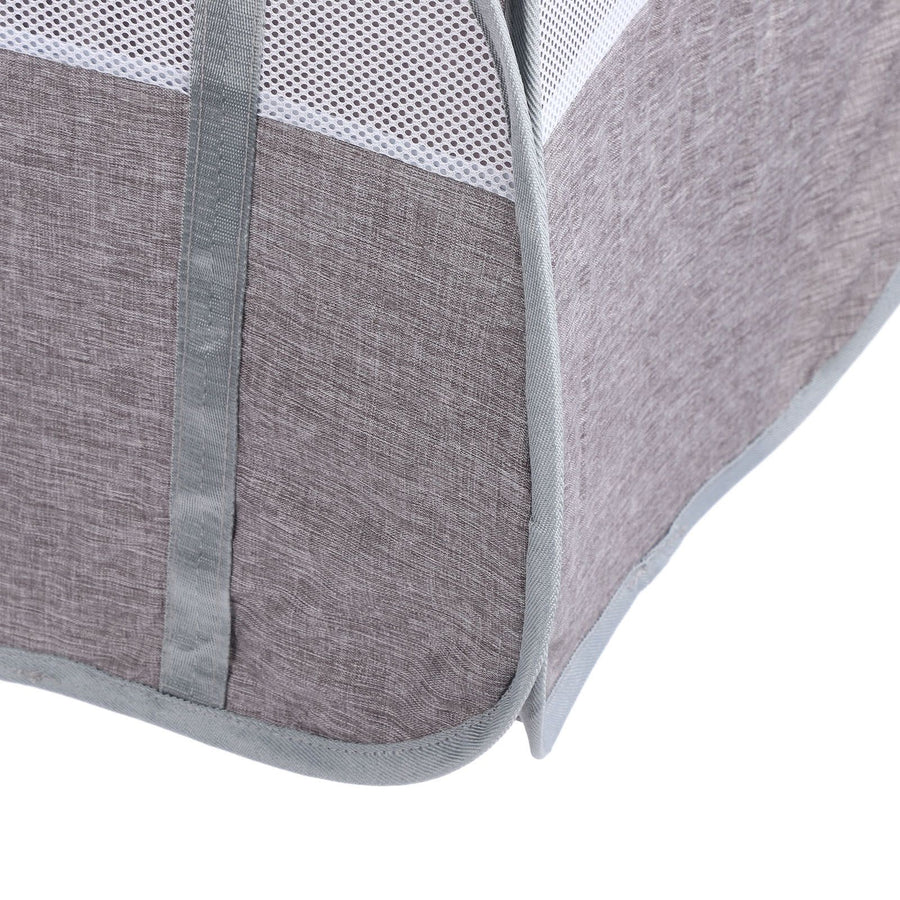 Foldable Laundry Hamper with Handles 90L Large Capacity Thickened Oxford Cloth Foldable Clothes Basket for Snacks Toys Sundries Grey