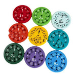 9Pcs Math Facts Fidget Educational Learning Rotary Toy Whirligig for Kids Chat Game Addition