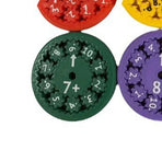 9Pcs Math Facts Fidget Educational Learning Rotary Toy Whirligig for Kids Chat Game Addition