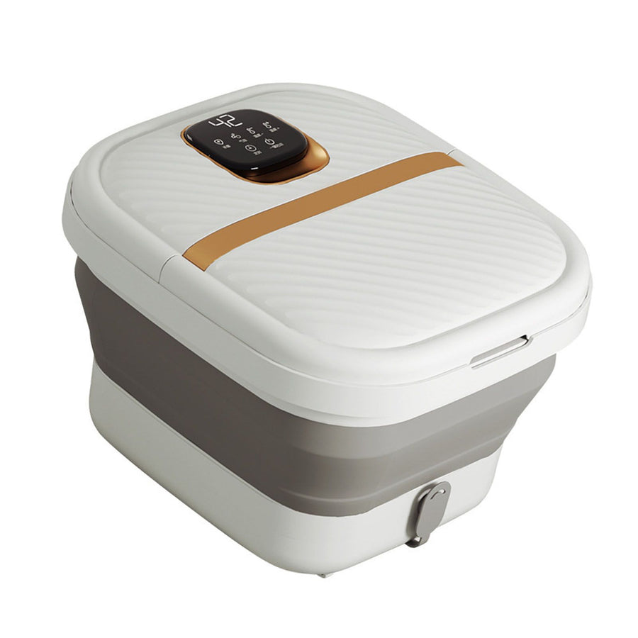 Foot Spa Bath Massager with Heat PP TPE Foldable Electric Foot Soaking Tub with Massage Roller for Relaxation